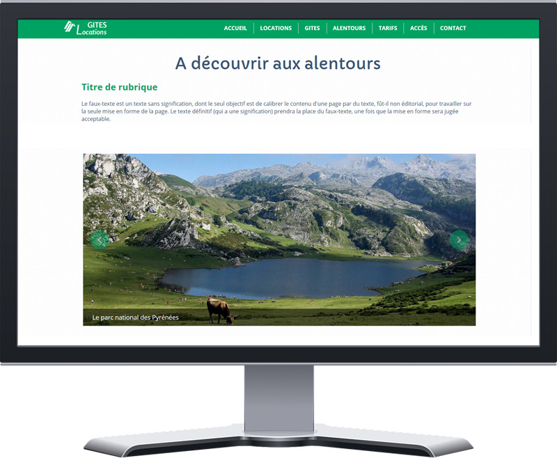 ecran page alentours images panoramiques